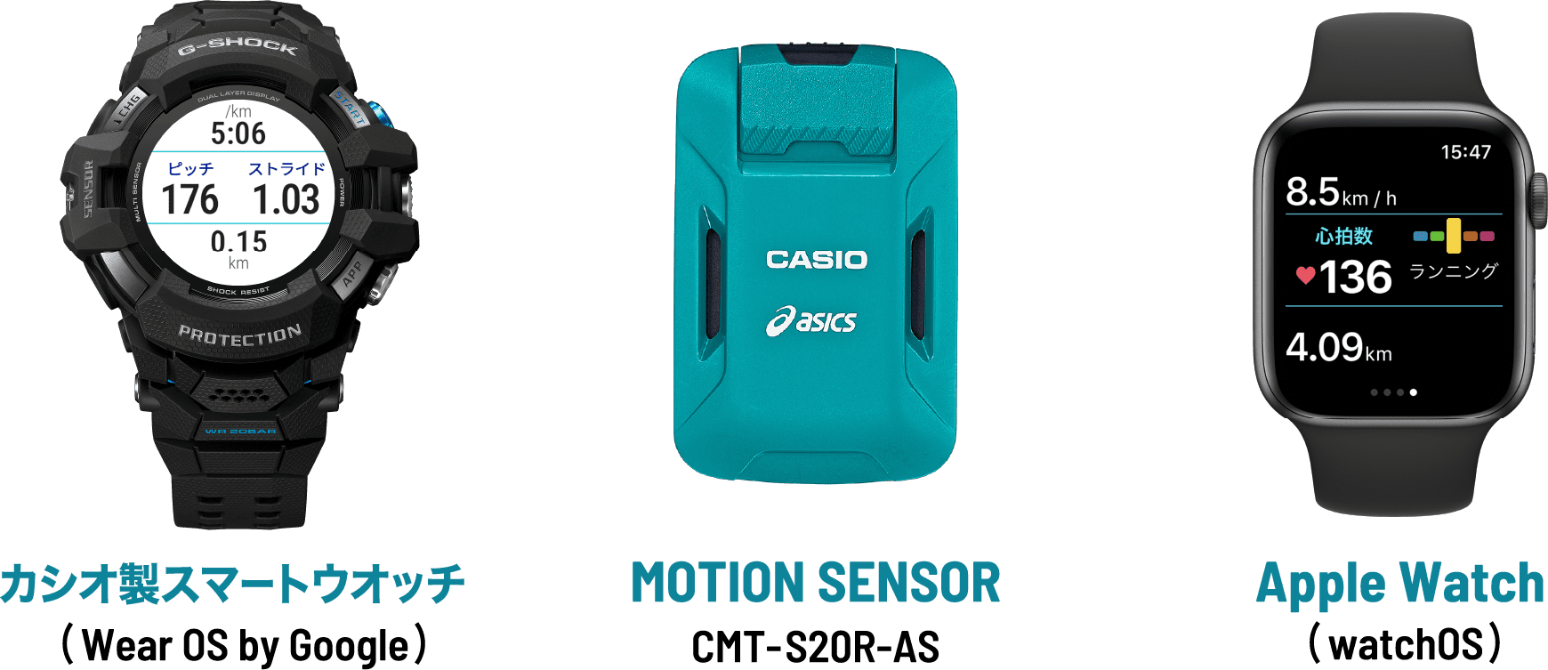 限定新品plus カシオスポーツギア モーションセンサー CMT−S20R−AS