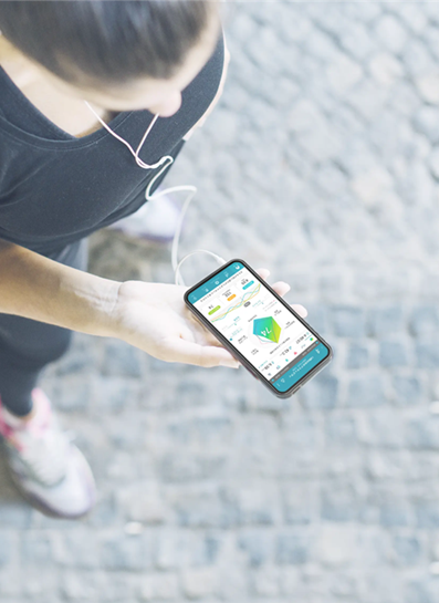 スマートフォンアプリ画面